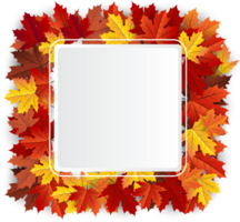 Autumn Leaves Element Cropout png