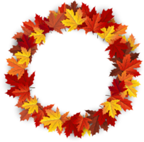 Autumn Leaves Element Cropout png