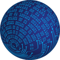 Technology globe cropout png