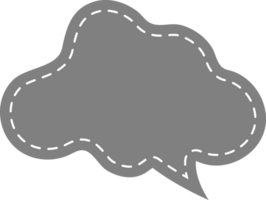 Speech Bubble Tag Cropout png