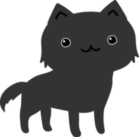 chat mignon de bande dessinée png