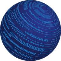 Technology globe cropout png