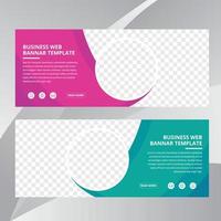 Business concept banner template vector