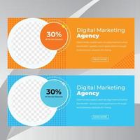 Business concept banner template vector