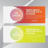 Business concept banner template vector