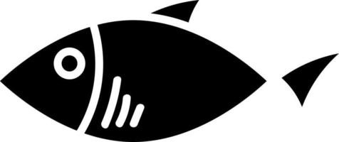 Black pointy fish, illustration, vector on white background.