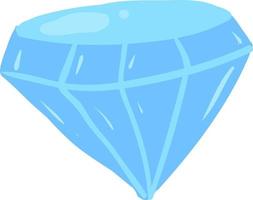 Flat diamond, illustration, vector on white background.