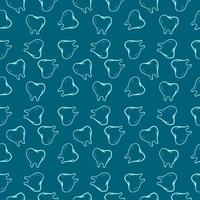 Tooth pattern, illustration, vector on white background.