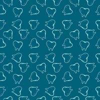 Tooth pattern, illustration, vector on white background.