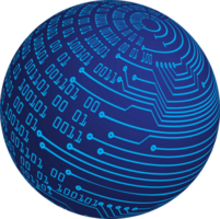 Technology globe cropout png