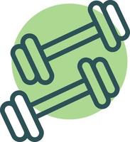 Gym dumbbells, illustration, vector on a white background.