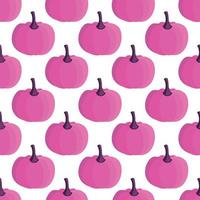 Pumpkin pattern, illustration, vector on white background