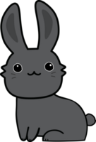 recorte de coelho bonito dos desenhos animados png