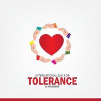 Vector Illustration of International Day of Tolerance. Simple and Elegant Design