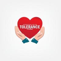 Vector Illustration of International Day of Tolerance. Simple and Elegant Design