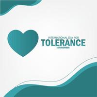 Vector Illustration of International Day of Tolerance. Simple and Elegant Design