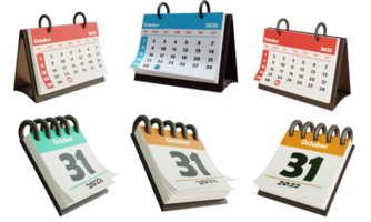 icono de calendario 3d, representación 3d png