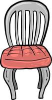 Fancy chair, illustration, vector on white background.