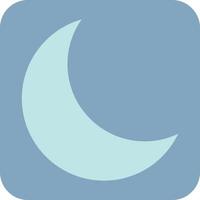 Young moon, illustration, vector on a white background.