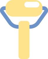Self care face massager, illustration, vector on a white background.