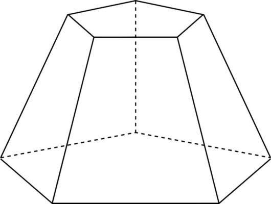 A Pentagonal Shape, vintage illustration.