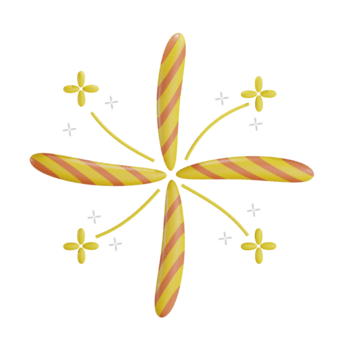 festa de fogos de artifício 3D png