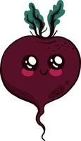 Cute beet, illustration, vector on white background