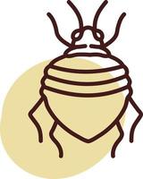 Stink bug, illustration, vector, on a white background. vector