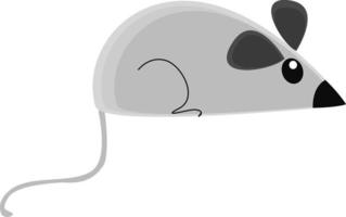 Little mouse, illustration, vector on white background