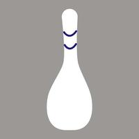 Bowling pins, illustration, vector, on a white background. vector