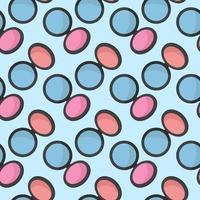 Blushes pattern, illustration, vector on white background.