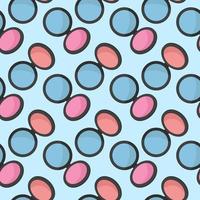 Blushes pattern, illustration, vector on white background.