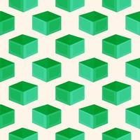 Green box , seamless pattern on a white background. vector