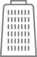 Grey grater, illustration, on a white background. vector