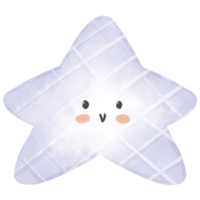 cute star watercolor png