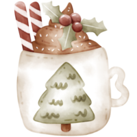 Kerstmis mok chocola png