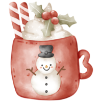 taza de navidad cafe png