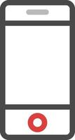 Office phone, illustration, vector, on a white background. vector