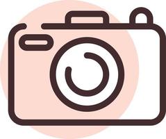 Photo camera, illustration, vector, on a white background. vector