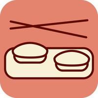 Fresh sushi, illustration, vector on a white background.