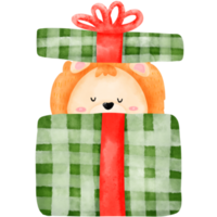 Löwe in Geschenkbox png