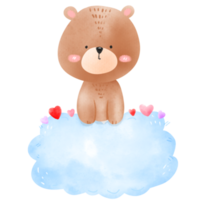 orso e nube bandiera png