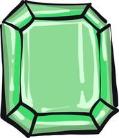 Green diamond ,illustration,vector on white background vector