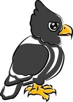 Little eagle, illustration, vector on white background.