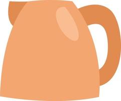 Modern teapot, illustration, vector on a white background.