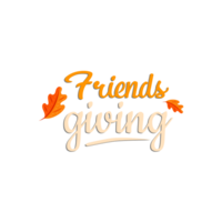 Happy friendsgiving day png