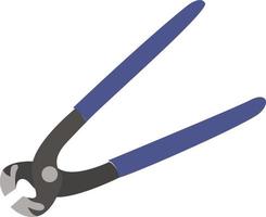 Wire cutters, illustration, vector on white background.
