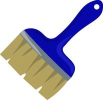 Paint brush, illustration, vector on white background.