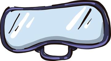 Cool glasses for water, illustration, vector on white background.