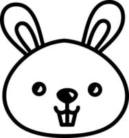 Cute baby rabbit, illustration, on a white background. vector